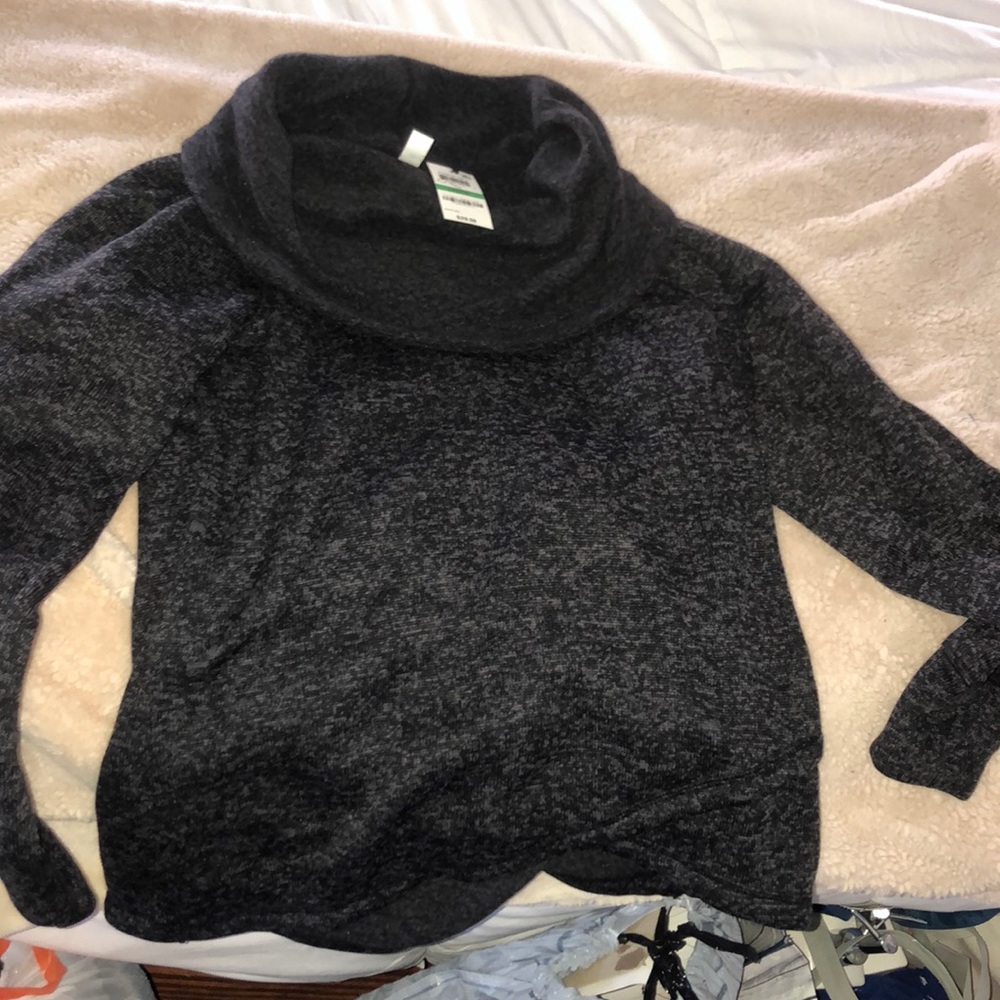 BRAND NEW black oversized turtle neck
